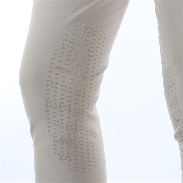 Pantalon d'équitation à fond basanes grip Gary Hommes Montar Marron moyen
