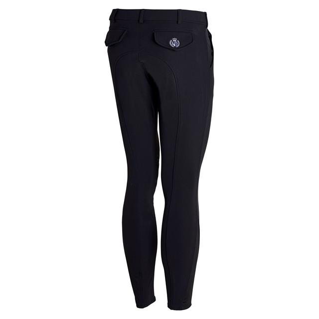 Pantalon d'équitation à fond basanes grip Gary Hommes Montar Noir