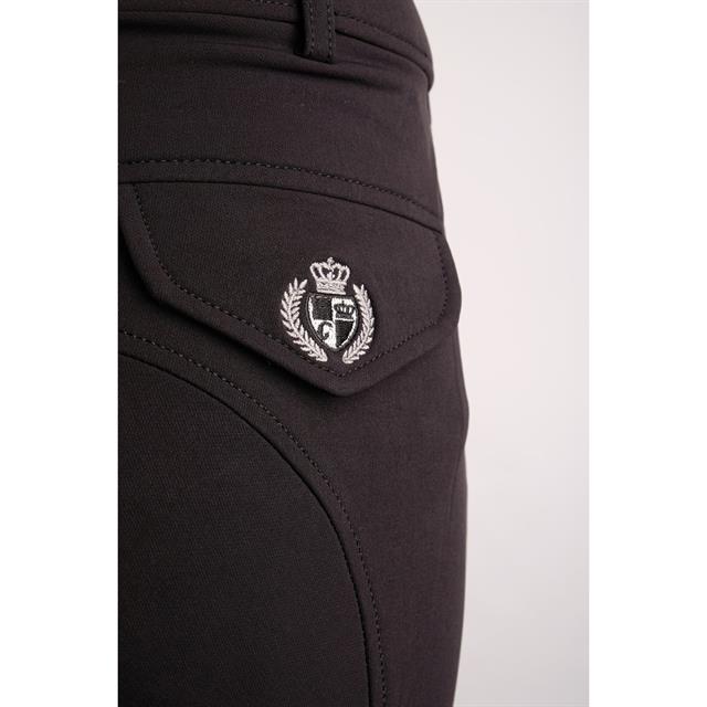 Pantalon d'équitation à fond basanes grip Gary Hommes Montar Noir