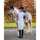 Pantalon d'équitation à fond basanes grip Kae Enfantss QHP Blanc
