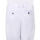 Pantalon d'équitation à fond basanes grip Kae Enfantss QHP Blanc