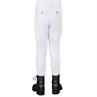 Pantalon d'équitation à fond basanes grip Kae Enfantss QHP Blanc