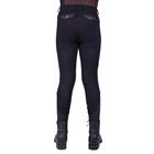 Pantalon d'équitation à fond basanes grip Kae Enfantss QHP Noir