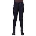 Pantalon d'équitation à fond basanes grip Kae Enfantss QHP Noir