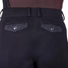 Pantalon d'équitation à fond basanes grip Kae Enfantss QHP Noir