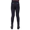 Pantalon d'équitation à fond basanes grip Kae Enfantss QHP Noir