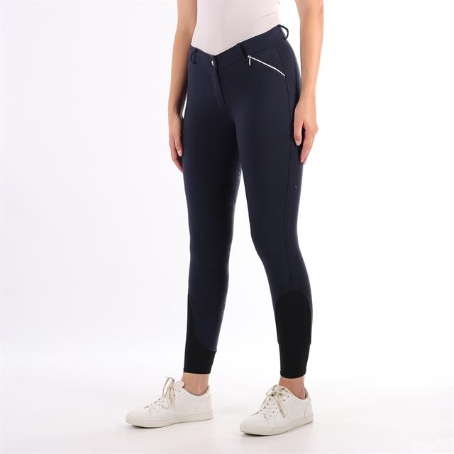 Pantalon d'équitation à fond full-grip Basic Barato Bleu foncé