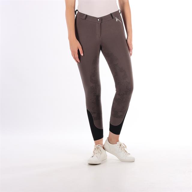 Pantalon d'équitation à fond full-grip Basic Barato Gris