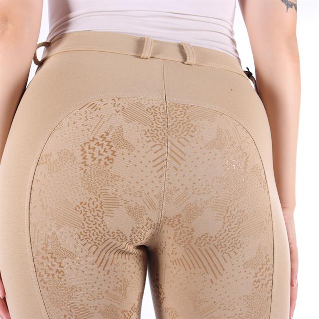 Pantalon d'équitation à fond full-grip Basic Barato Marron clair