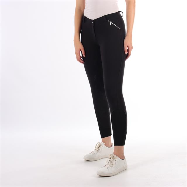 Pantalon d'équitation à fond full-grip Basic Barato Noir