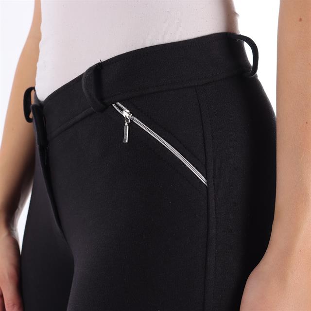 Pantalon d'équitation à fond full-grip Basic Barato Noir