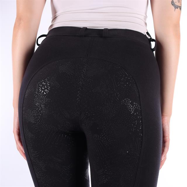 Pantalon d'équitation à fond full-grip Basic Barato Noir