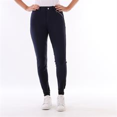 Pantalon d'équitation à fond full-grip Basic Enfantss Barato Bleu foncé