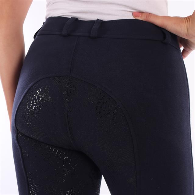 Pantalon d'équitation à fond full-grip Basic Enfantss Barato Bleu foncé