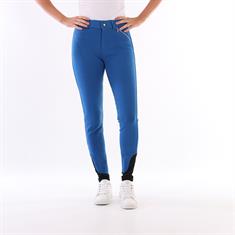 Pantalon d'équitation à fond full-grip Basic Enfantss Barato MID BLUE