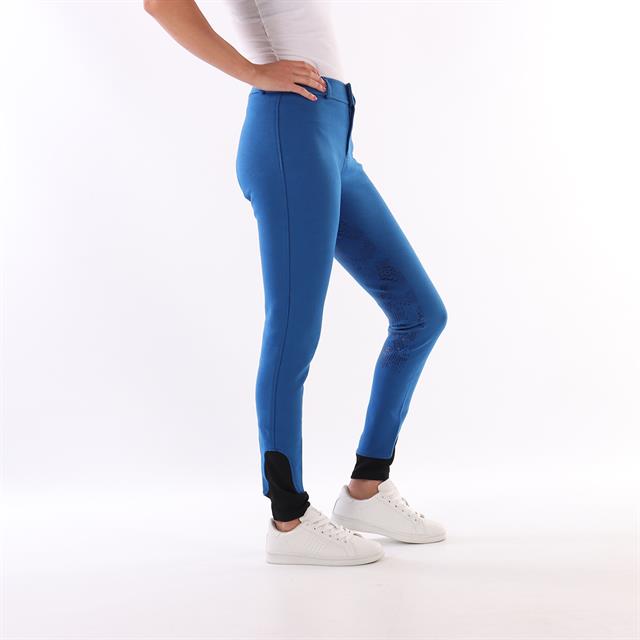 Pantalon d'équitation à fond full-grip Basic Enfantss Barato MID BLUE