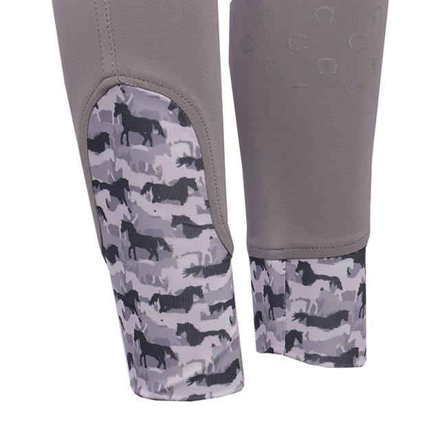Pantalon d'équitation à fond full-grip Bphilia Enfantss Boeffies Gris foncé
