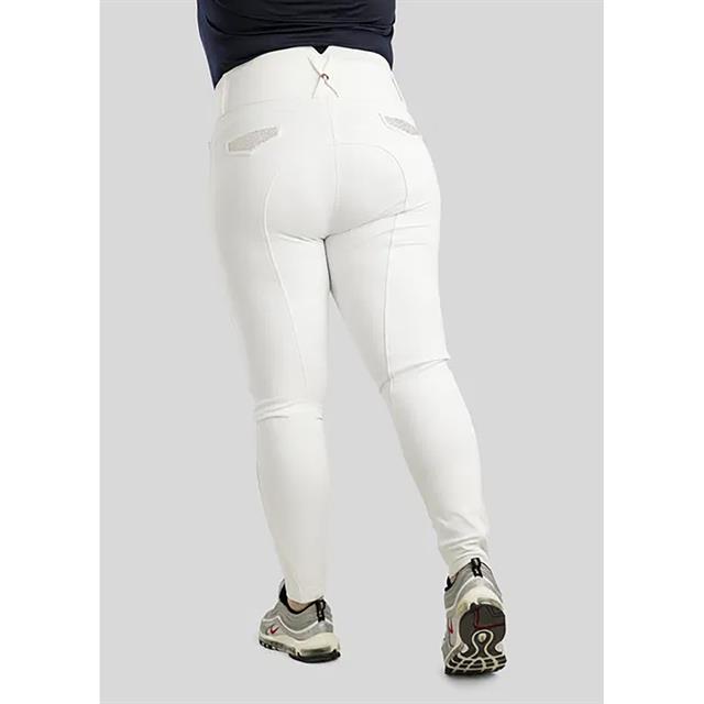 Pantalon d'équitation à fond full-grip Briella Rosegold Montar Blanc