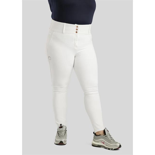Pantalon d'équitation à fond full-grip Briella Rosegold Montar Blanc
