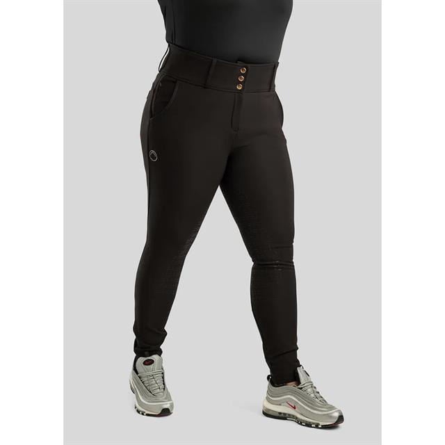 Pantalon d'équitation à fond full-grip Briella Rosegold Montar Noir