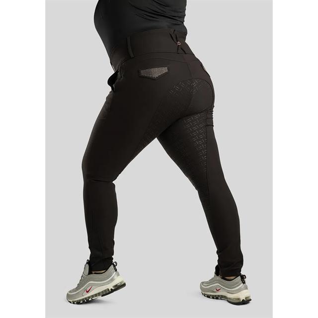 Pantalon d'équitation à fond full-grip Briella Rosegold Montar Noir