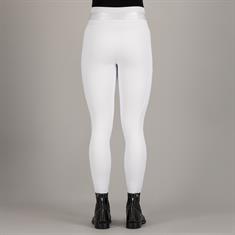 Pantalon d'équitation à fond full-grip ESAthletic Luxe euro-star Blanc