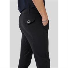 Pantalon d'équitation à fond full grip Gary Montar Noir