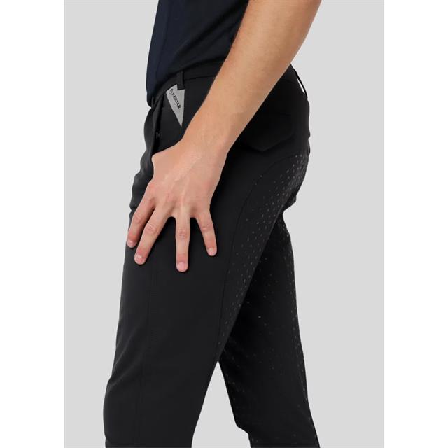 Pantalon d'équitation à fond full grip Gary Montar Noir