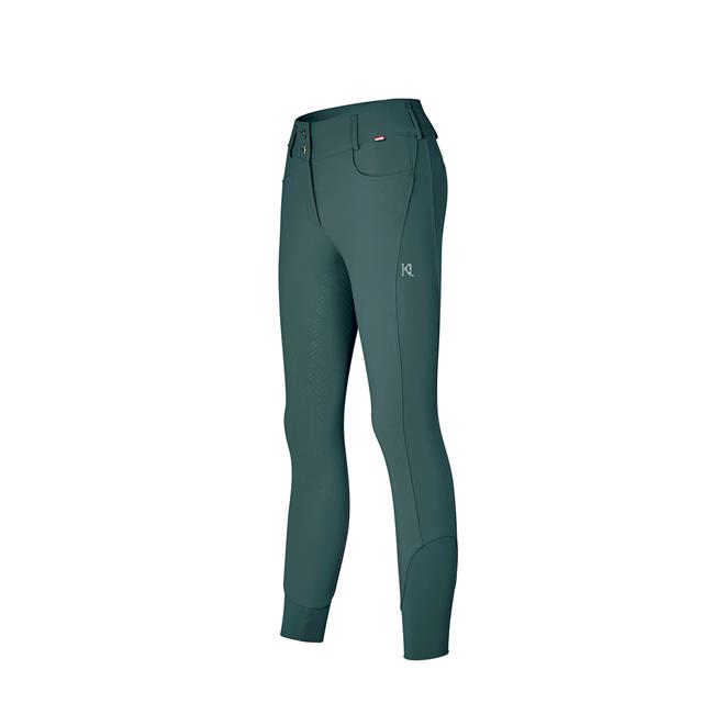 Pantalon d'équitation à fond full-grip KLKira Kingsland Vert