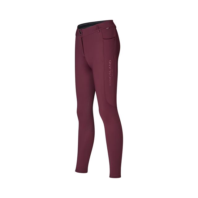 Pantalon d'équitation à fond full-grip KLKornelia Kingsland Rouge foncé