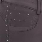 Pantalon d'équitation à fond full-grip LVVanity La Valencio Enfants Gris foncé