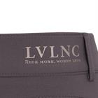 Pantalon d'équitation à fond full-grip LVVanity La Valencio Enfants Gris foncé