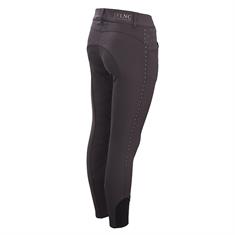 Pantalon d'équitation à fond full-grip LVVanity La Valencio Enfants Gris foncé