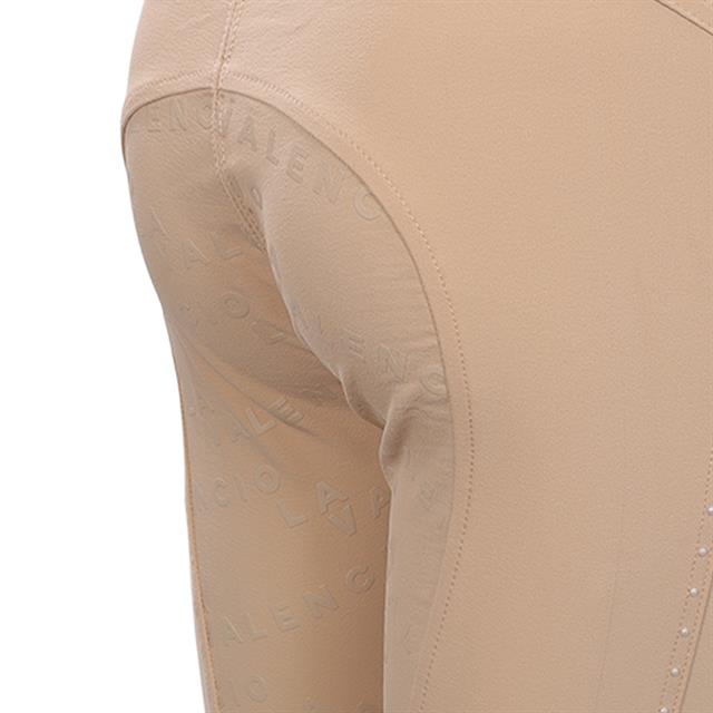 Pantalon d'équitation à fond full-grip LVVanity La Valencio Enfants Jaune clair