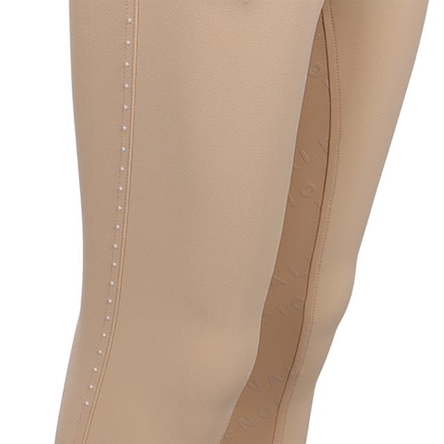 Pantalon d'équitation à fond full-grip LVVanity La Valencio Enfants Jaune clair