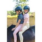 Pantalon d'équitation à fond full-grip LVVanity La Valencio Enfants Rose clair
