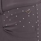Pantalon d'équitation à fond full-grip LVVanity La Valencio Gris foncé