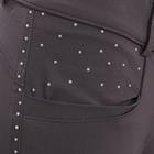 Pantalon d'équitation à fond full-grip LVVanity La Valencio Gris foncé