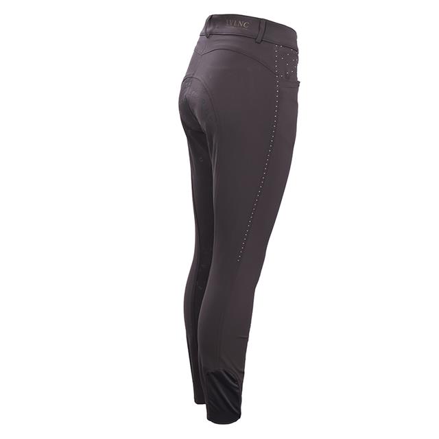 Pantalon d'équitation à fond full-grip LVVanity La Valencio Gris foncé