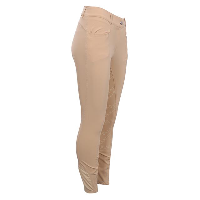Pantalon d'équitation à fond full-grip LVVanity La Valencio Jaune clair
