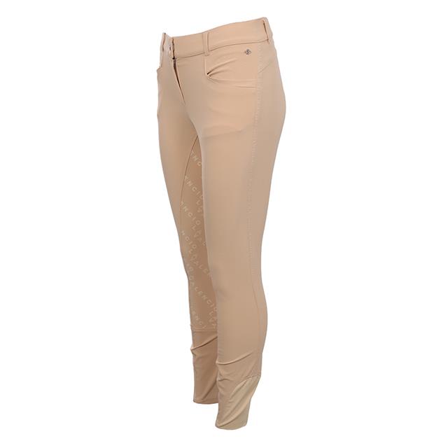 Pantalon d'équitation à fond full-grip LVVanity La Valencio Jaune clair