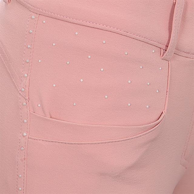 Pantalon d'équitation à fond full-grip LVVanity La Valencio Rose clair
