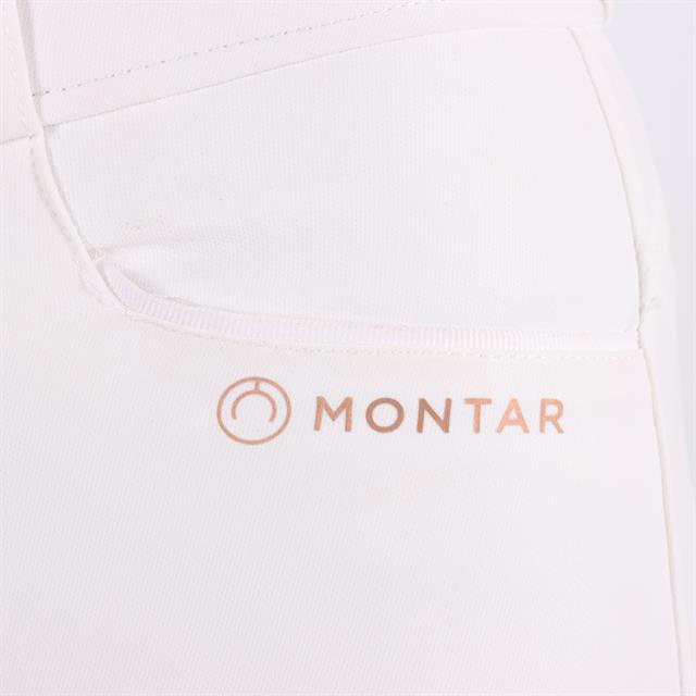 Pantalon d'équitation à fond full grip Molly Montar Blanc