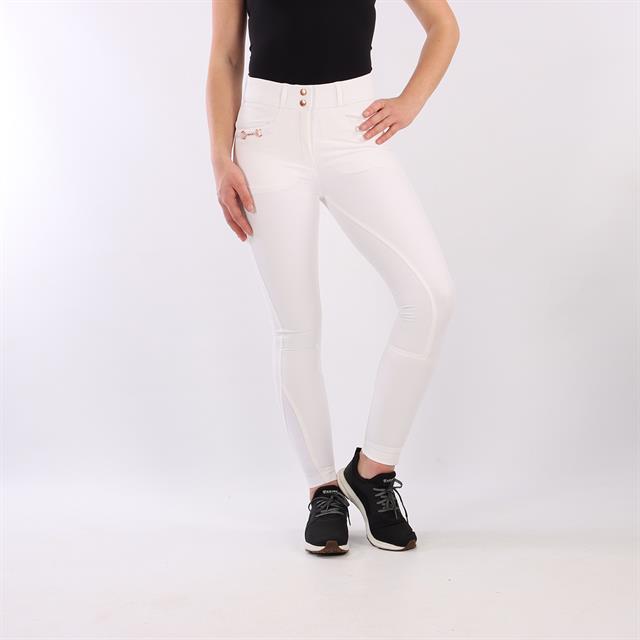 Pantalon d'équitation à fond full grip Molly Montar Blanc