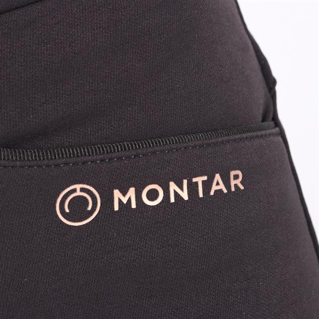 Pantalon d'équitation à fond full grip Molly Montar Noir
