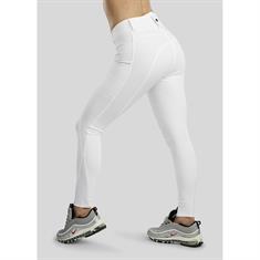 Pantalon d'équitation à fond full-grip MOMaggie Gun Metal Montar Blanc