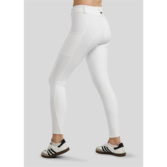 Pantalon d'équitation à fond full-grip MOMegan Yati Phone Pockets Montar Blanc