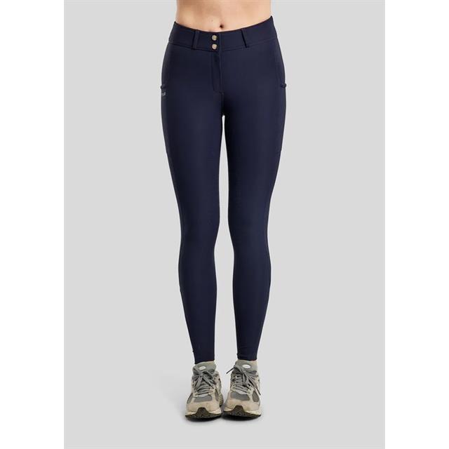 Pantalon d'équitation à fond full-grip MOMegan Yati Phone Pockets Montar Bleu foncé