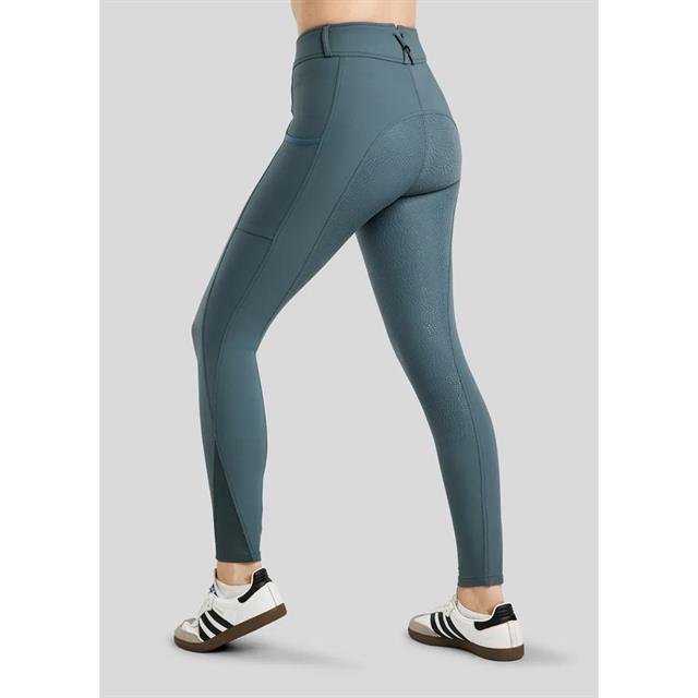 Pantalon d'équitation à fond full-grip MOMegan Yati Phone Pockets Montar MID BLUE