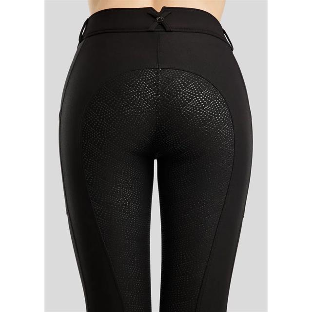 Pantalon d'équitation à fond full-grip MOMegan Yati Phone Pockets Montar Noir